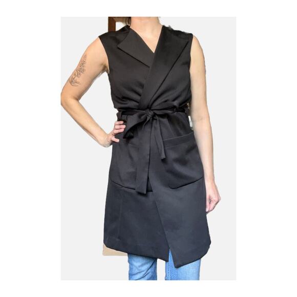 LWB Life with Bird Long Sleeveless Wrap Vest Dress Size 3 / US 8 - Picture 2 of 9